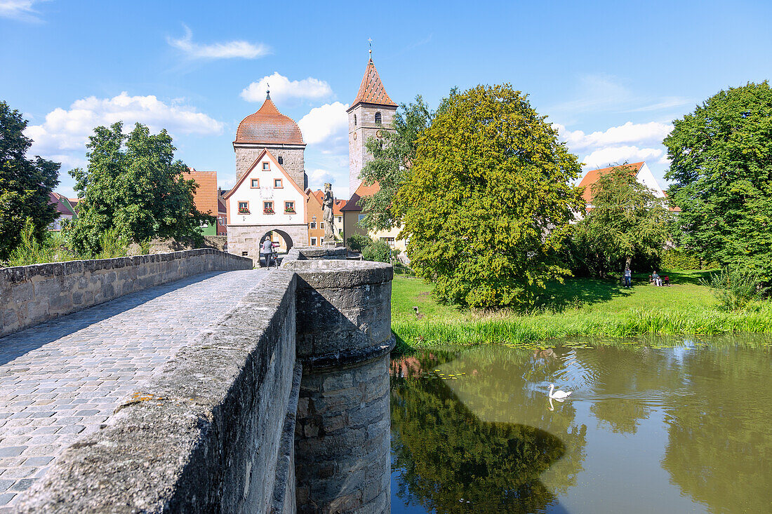 Ornbau, Altmühlbrücke, gate tower, gatehouse