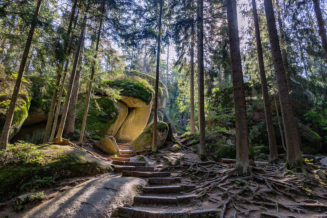 Felsenlabyrinth Luisenburg, Wunsiedel, Bayern, Deutschland