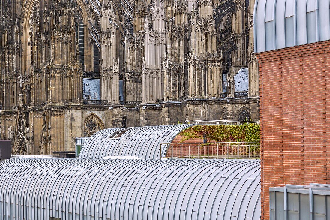 Cologne; Museum Ludwig; Cologne Cathedral, facades