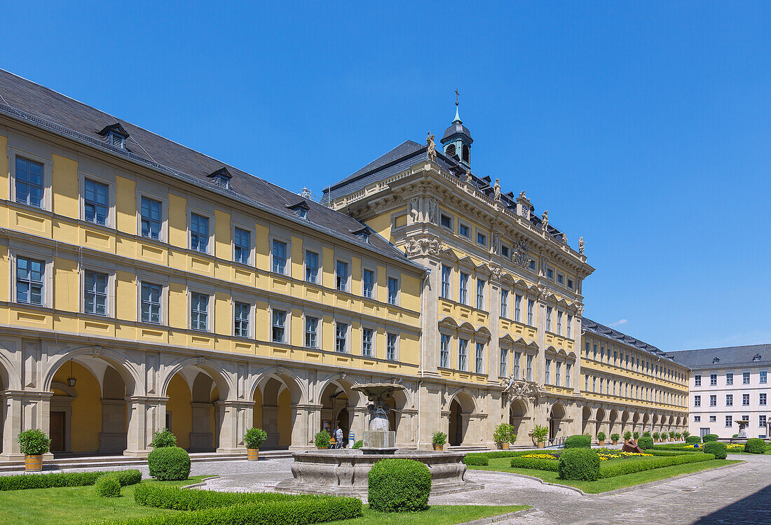 Würzburg, Juliusspital, Innenhof, Bayern, Deutschland