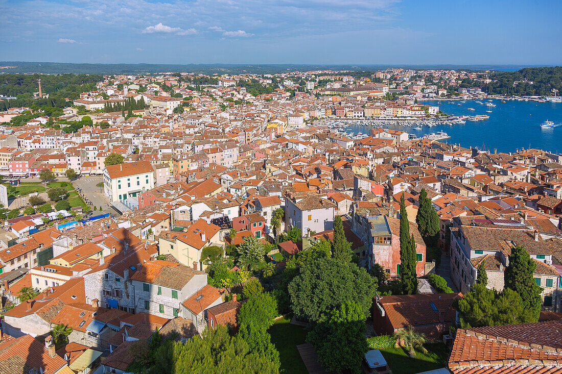 Rovinj, view from the campanile of the Basilica of St. Euphemia