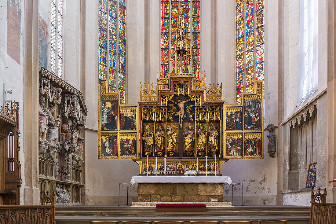 Rothenburg ob der Tauber, St. Jakobus, main altar, altar of the twelve messengers