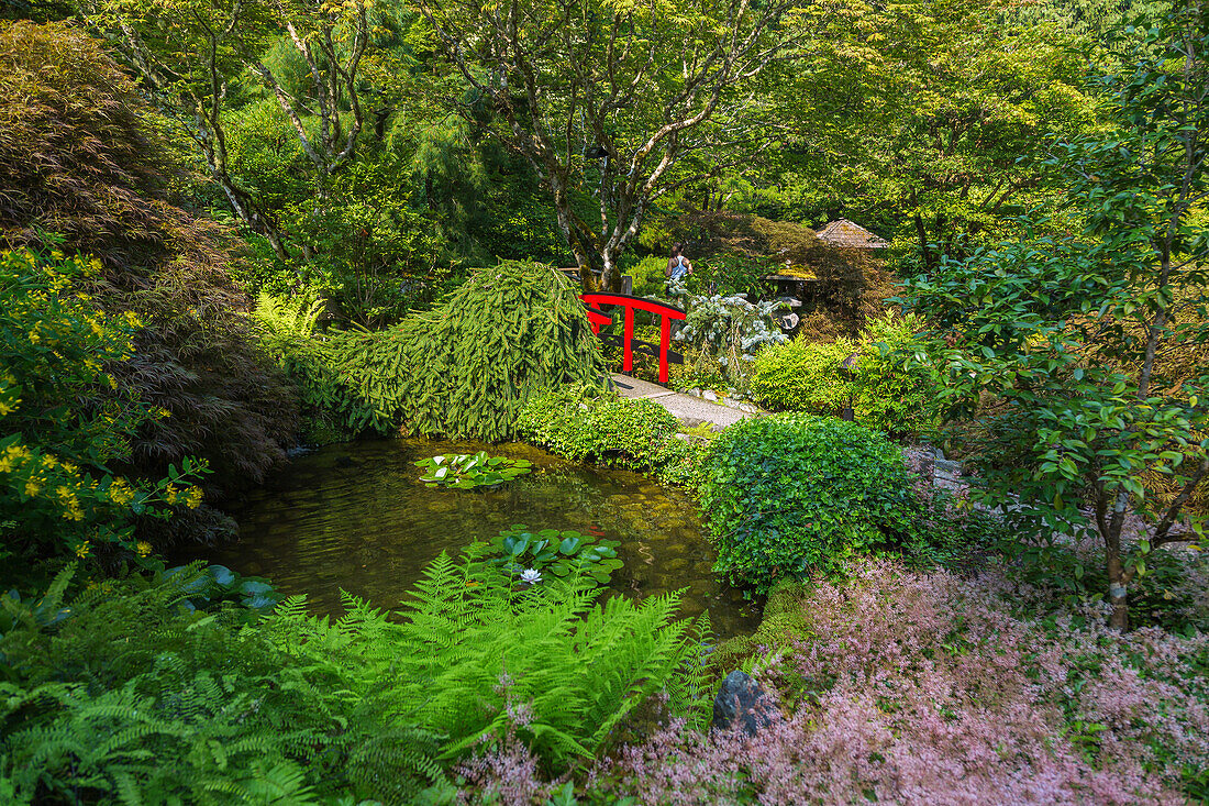 Victoria; The Butchart Gardens; Japanese Garden, Vancouver Island, Kanada