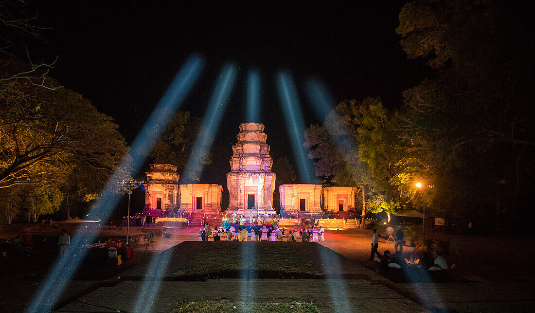 Kambodscha Angkor Wat Nachttempel Leistung