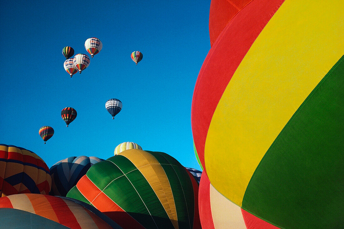 Heißluftballon auf einem Festival, Albuquerque International Balloon Fiesta, Albuquerque, New Mexico, USA