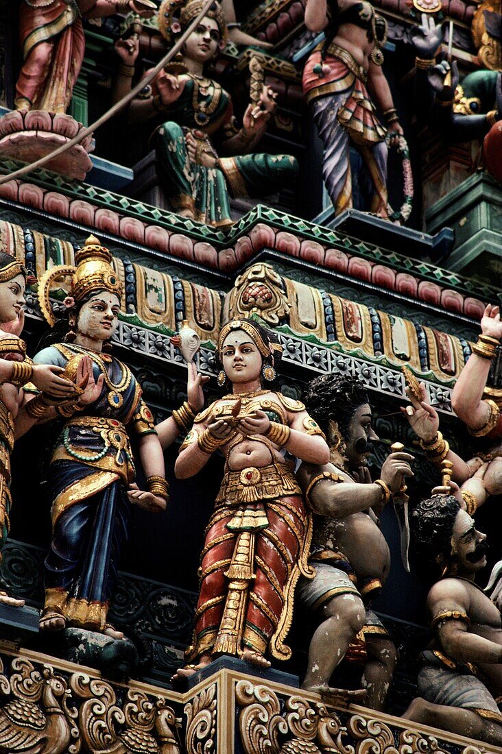 Details of Sri Veeramakaliamman Temple, Little India, Singapore