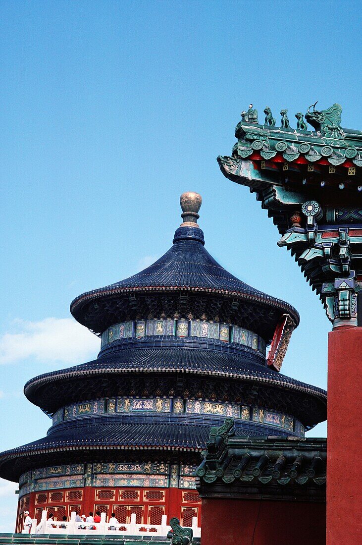 Low angle view of a temple, Temple Of Heaven, Beijing, China