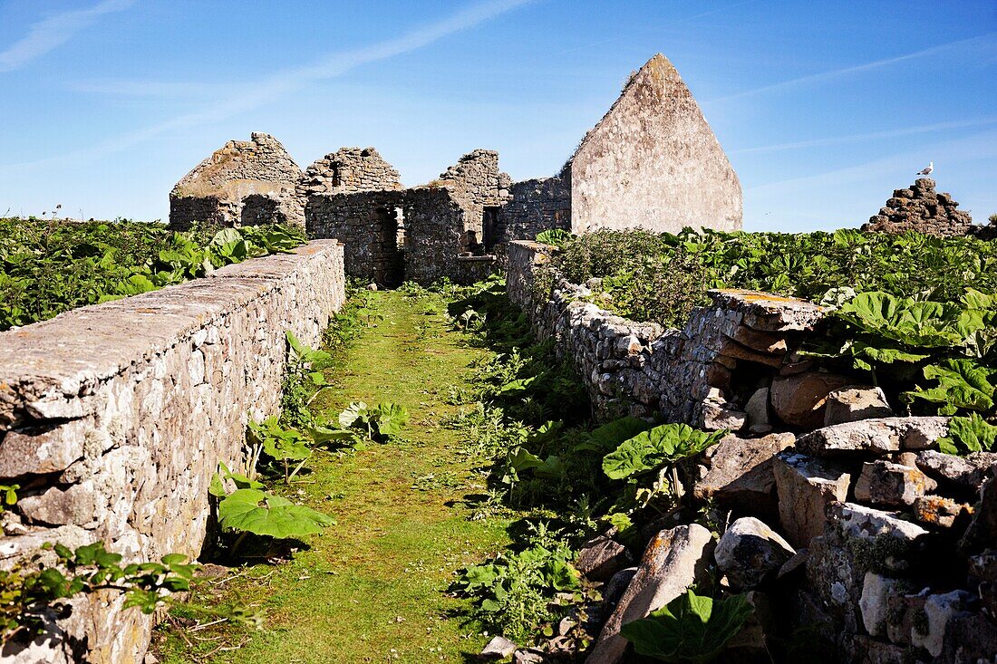 Überreste eines Klosters, Inishmurray, Republik Irland