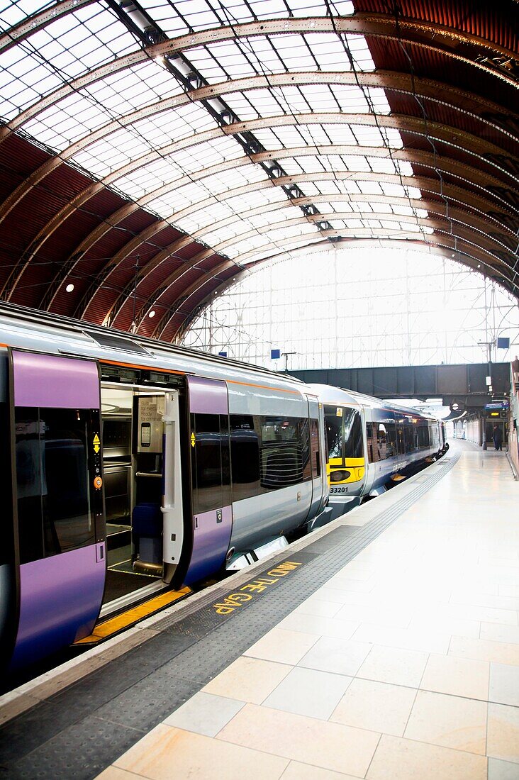 Train at London Paddington Station, London, England