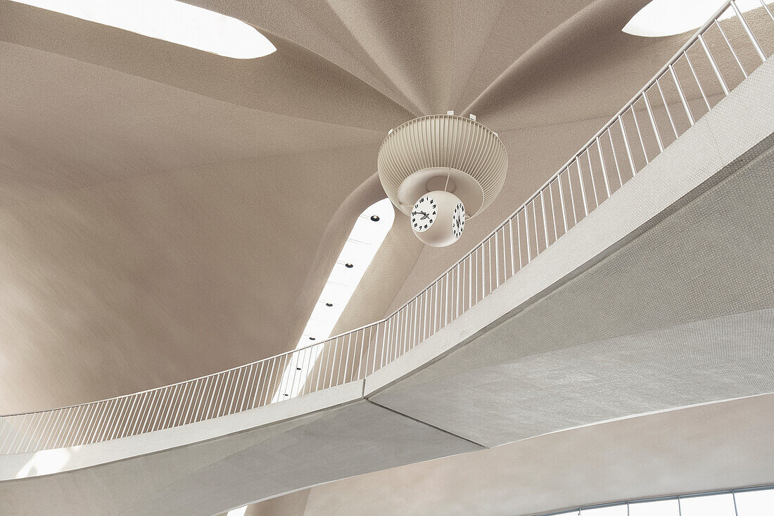 Ceiling in the lobby of the TWA hotel