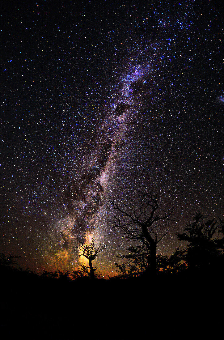 Sternennacht, Milchstraße, Patagonien