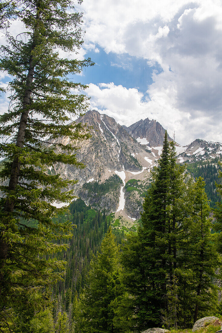 Mountain range, Sawtooths Stanley Idaho.