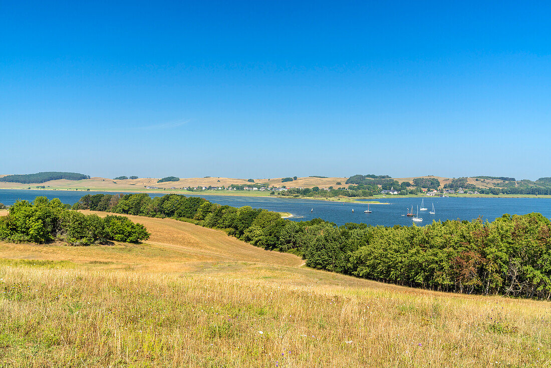 View of Bodden from Klein Zicker, Ruegen Island, Mecklenburg-West Pomerania, Germany