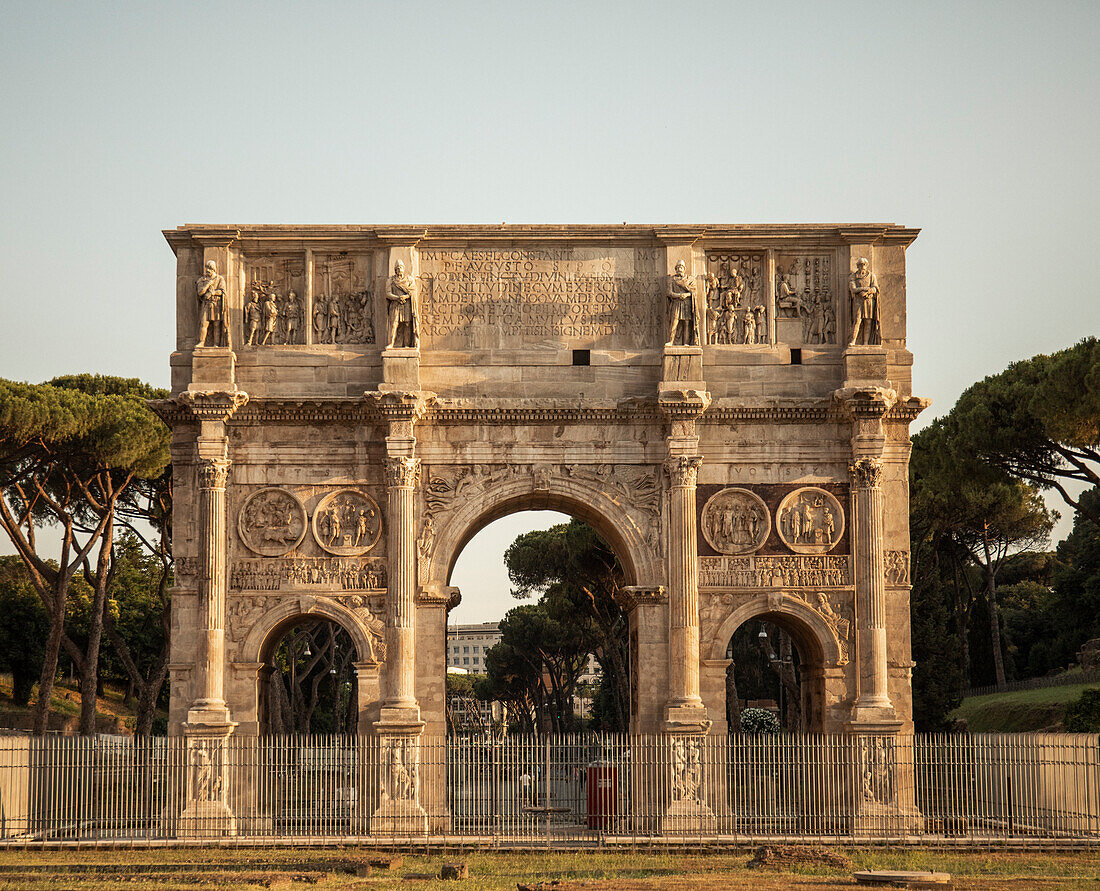 Constantine triumphal arch Rome Italy