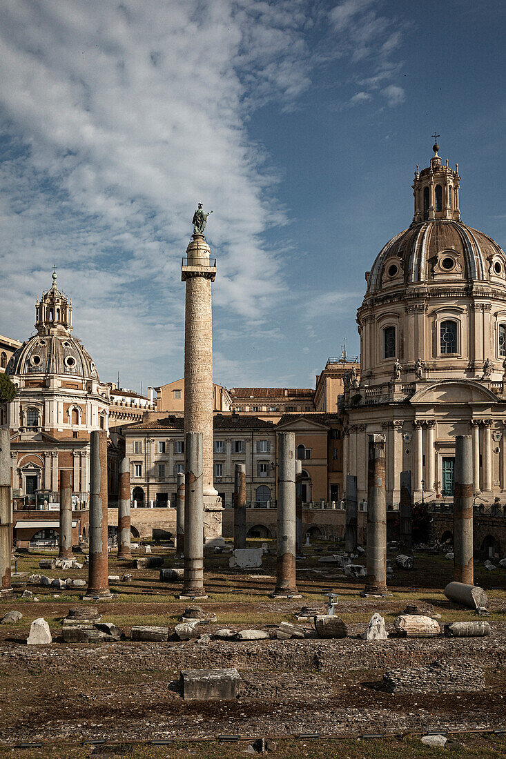 Trajan column Rome Italy