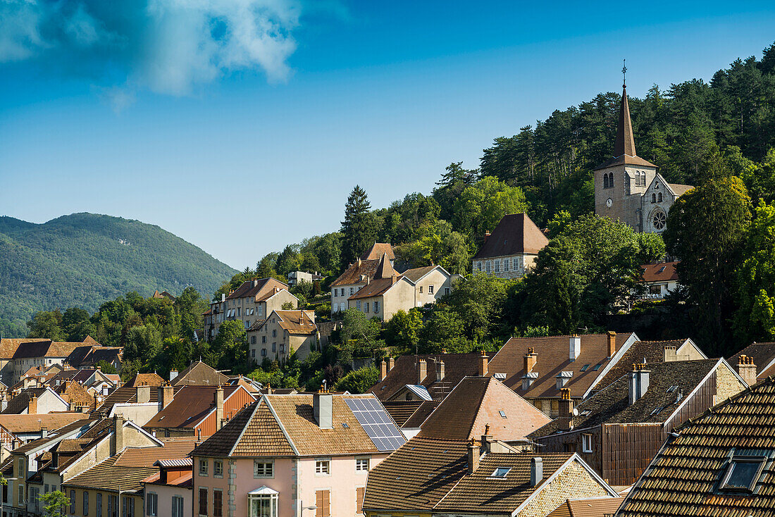Salins-les-Bains, Departement Jura, Bourgogne-Franche-Comté, Jura, Frankreich