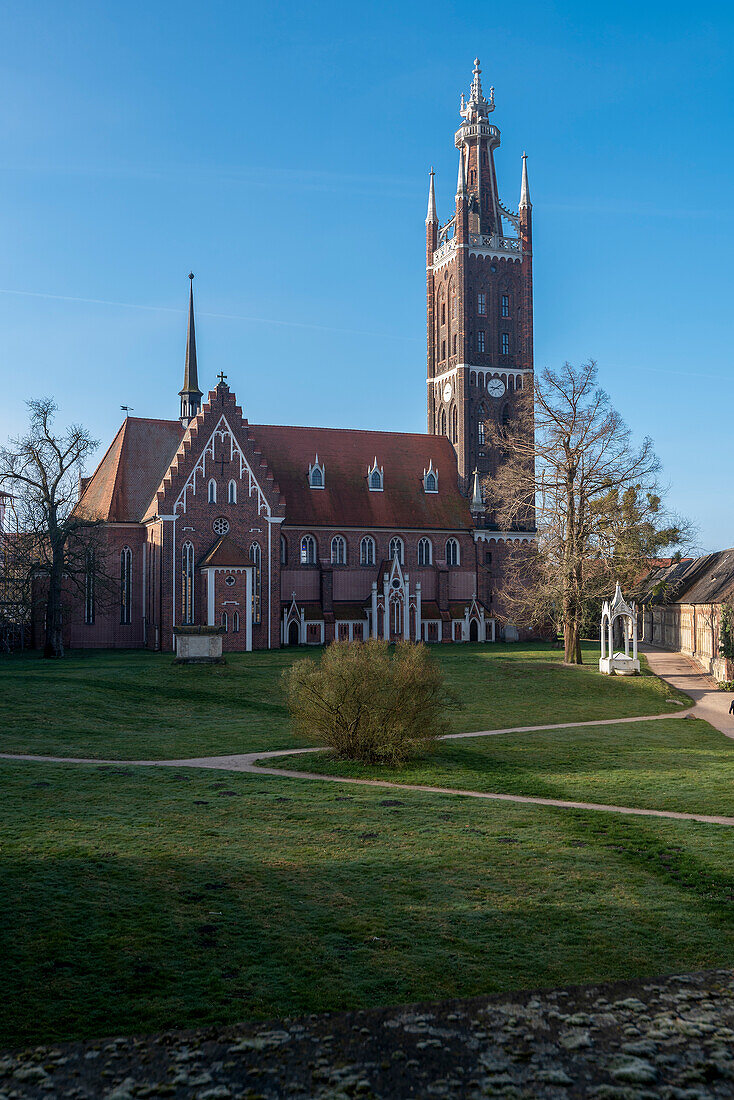 Bibelturm, Kirche St. Petri, Dessau-Wörlitzer-Gartenreich, gehört zum Unesco-Welterbe, Wörlitz, Sachsen-Anhalt, Deutschland