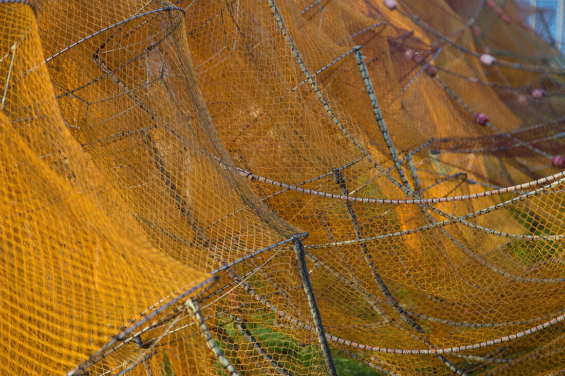 Fishing nets in detail