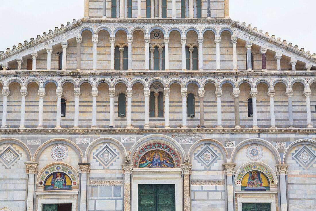 The Cathedral of Pisa, west facade, Pisa, Tuscany, Italy, Europe