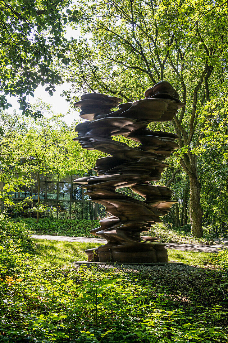 Sculpture Park Waldfrieden, sculpture by Tony Cragg, Wuppertal, Bergisches Land, North Rhine-Westphalia, Germany