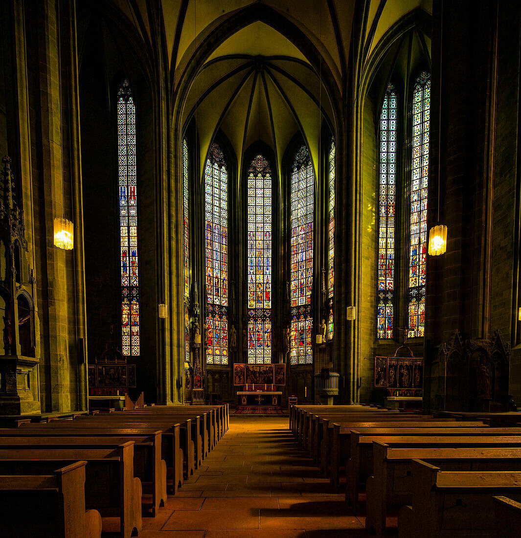 Choir room in the Church of St. Maria zur Wiese in Soest, North Rhine-Westphalia, Germany