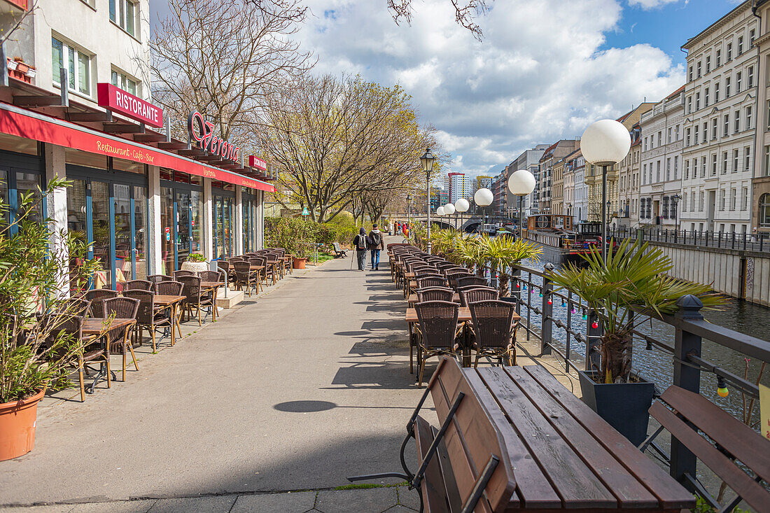 Spree Canal, historic port, Berlin, Germany