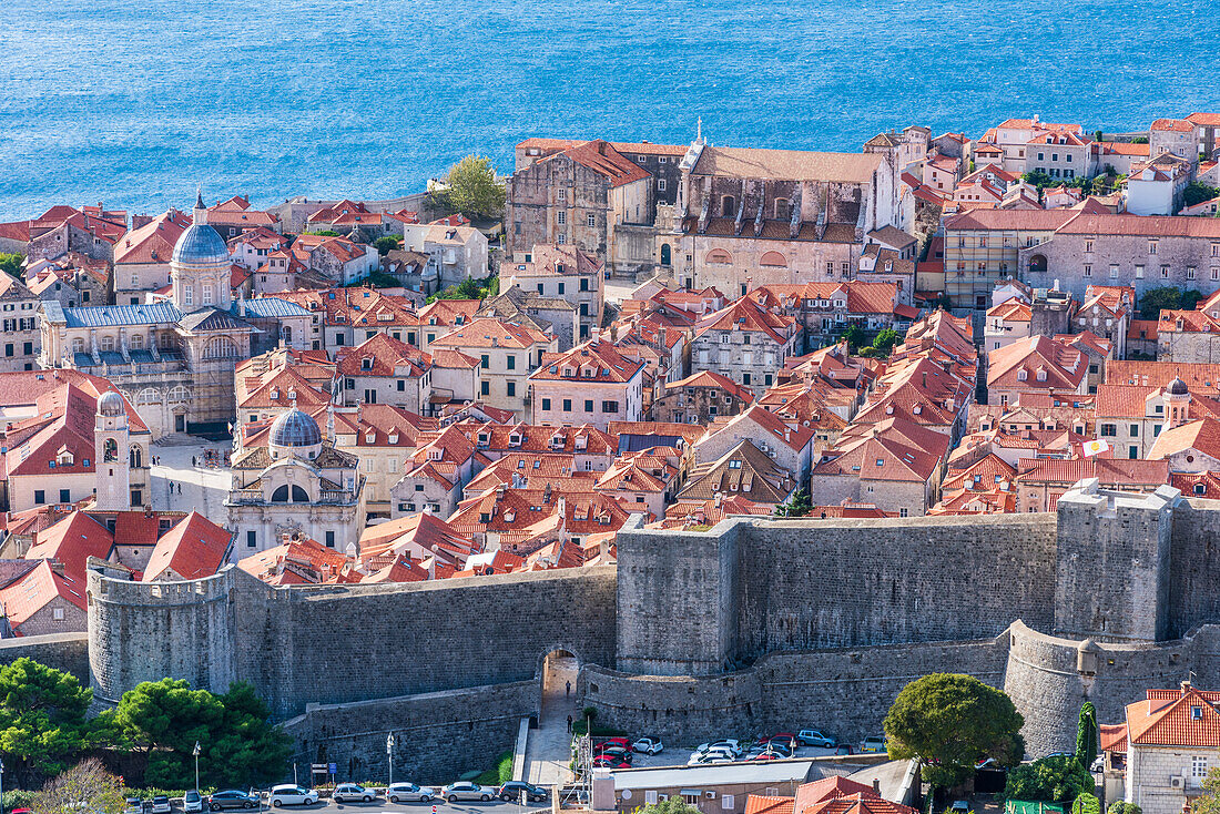 Blick auf die Altstadt von Dubrovnik, Kroatien