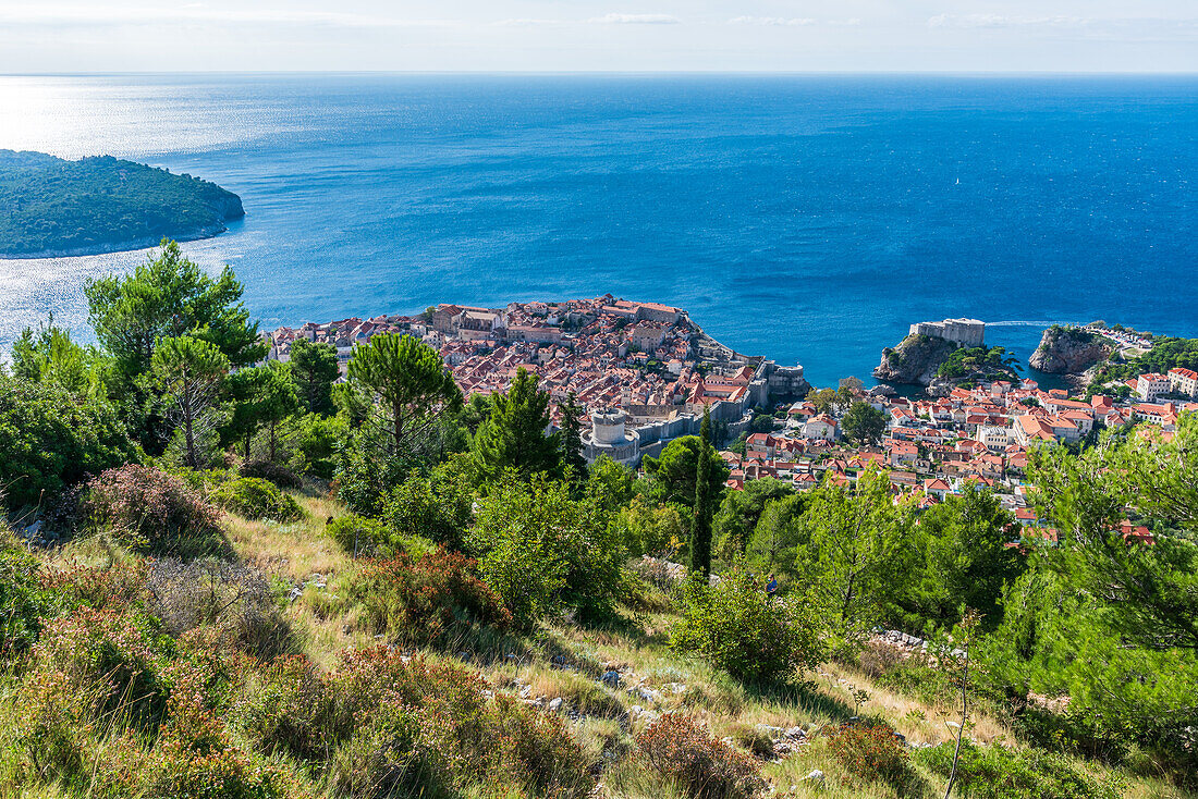 Blick auf die Altstadt von Dubrovnik, Kroatien