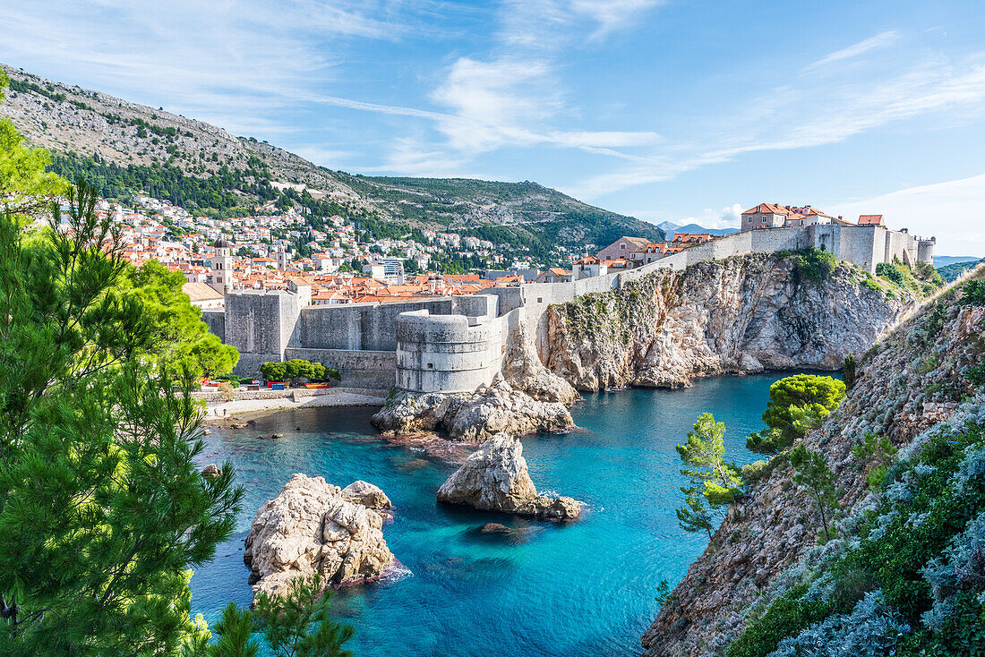 View of Dubrovnik from Lovrijenac Fortress, Croatia