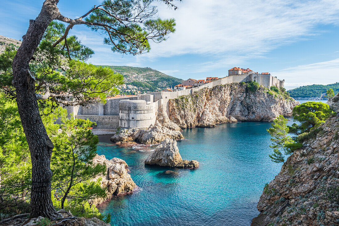 View of Dubrovnik from Lovrijenac Fortress, Croatia