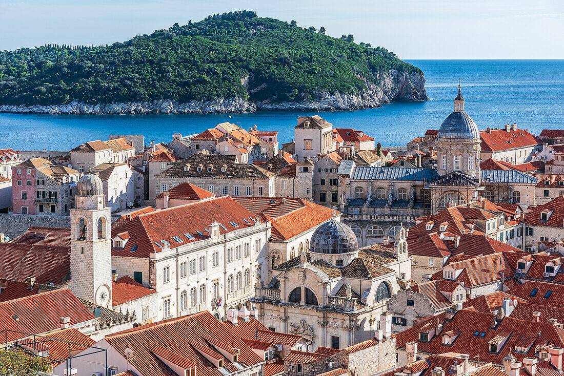 Blick auf die Altstadt von Dubrovnik, Kroatien