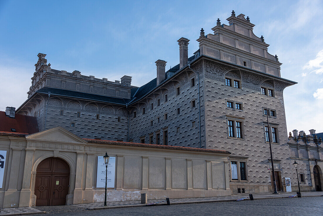 Palais Schwarzenberg (tschechisch: Schwarzenberský palác), Kunstgalerie auf dem Hradschiner Platz, Prag, Tschechien\n