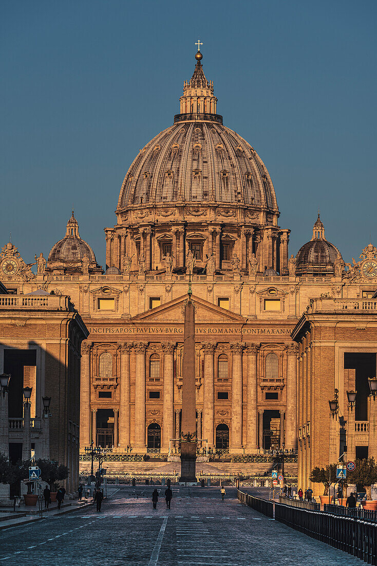 Blick auf den Petersdom, Rom, Latium, Italien, Europa