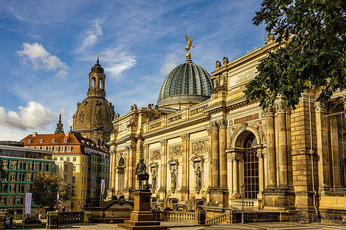 Gottfried-Semper-Denkmal, Dresden, Sachsen, Deutschland