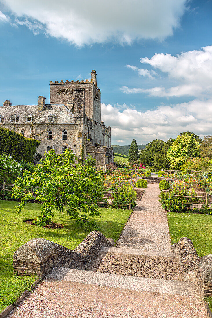 Garten der Buckland Abbey in der Nähe von Yelverton, Devon, England