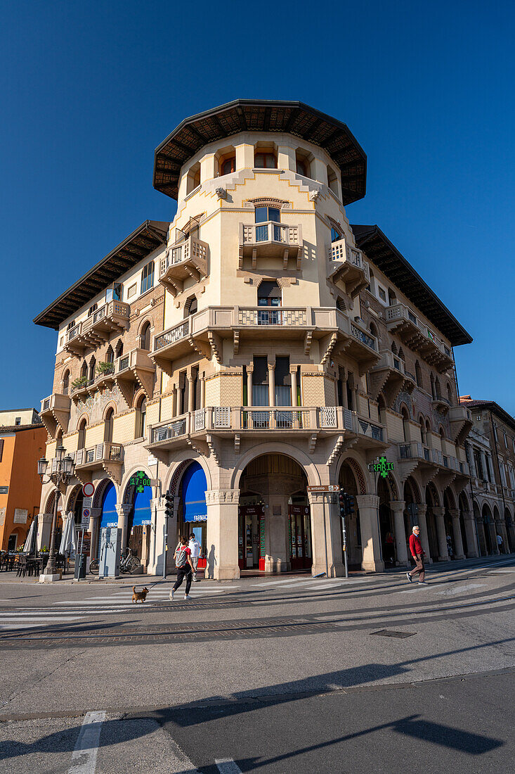 Historisches Gebäude in der Altstadt von Padua, Venetien, Italien