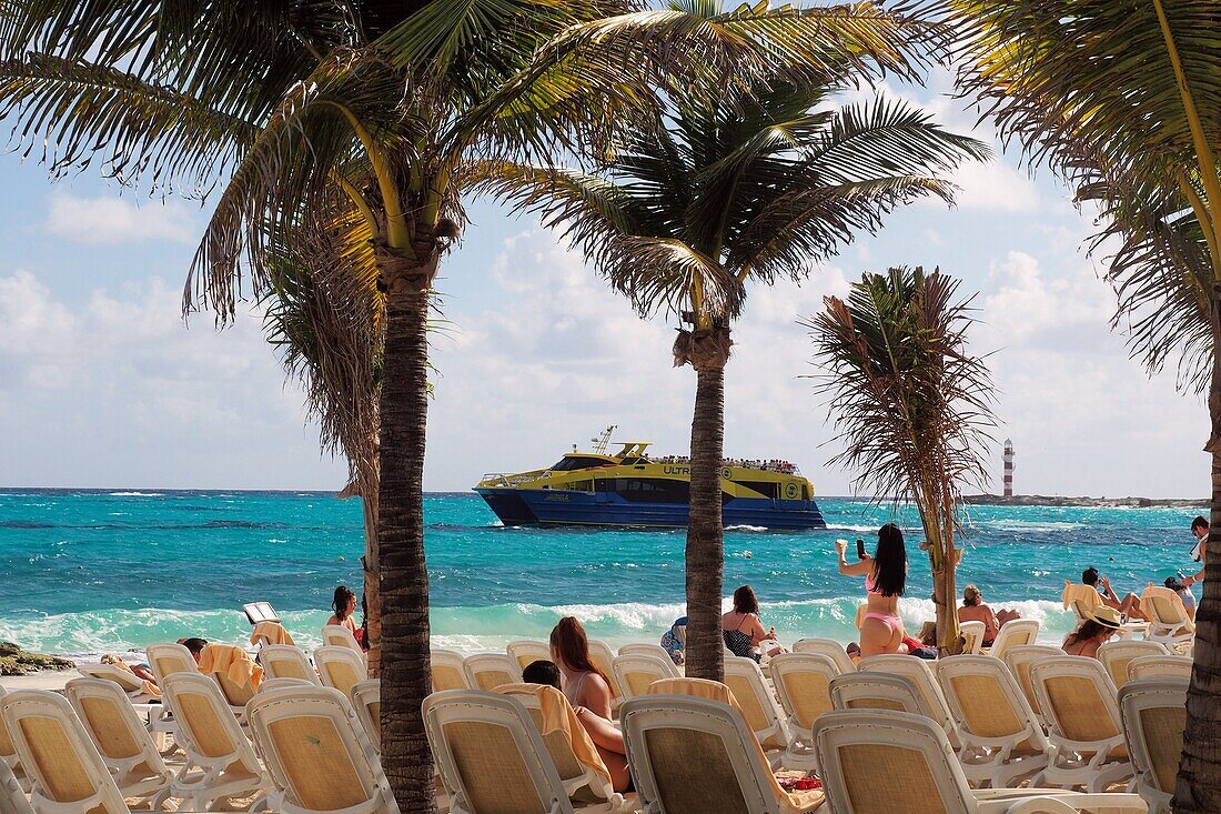 Strand am Punta Cancun, Cancun, Yucatan, Mexiko