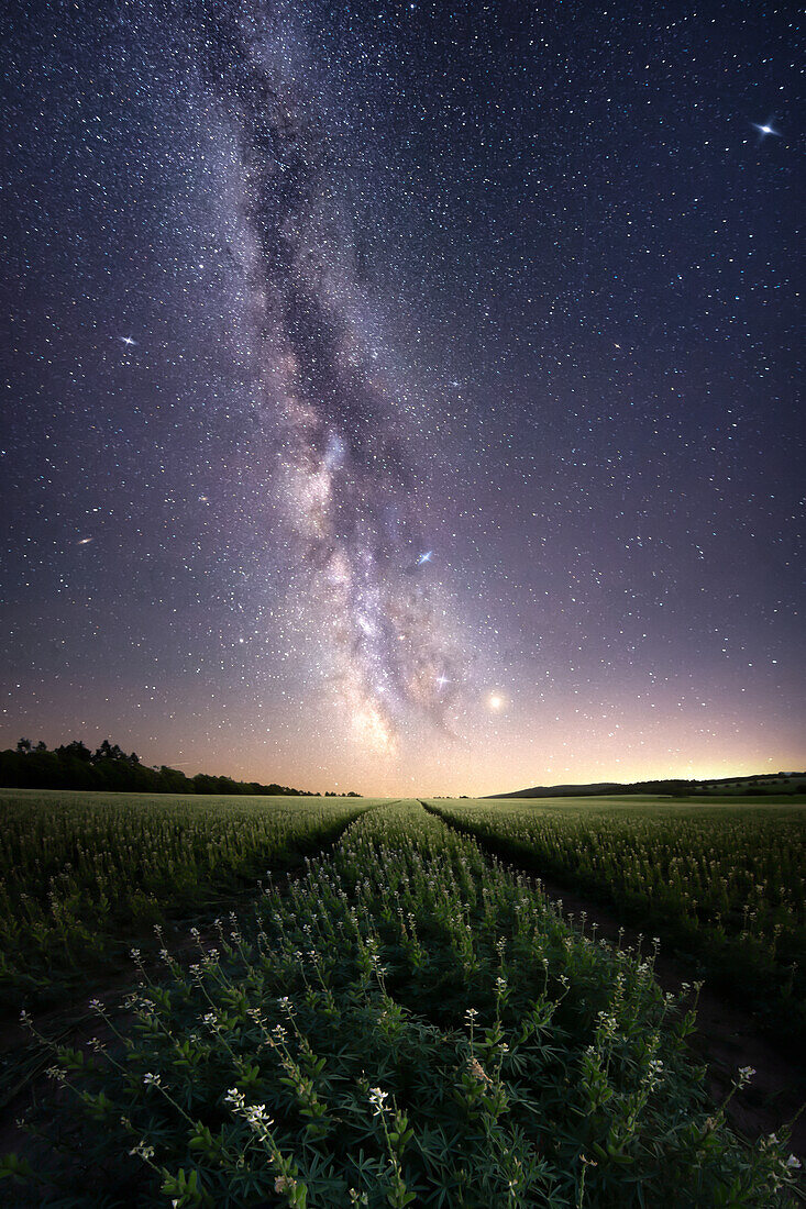 The Milky Way over Thuringia, Germany