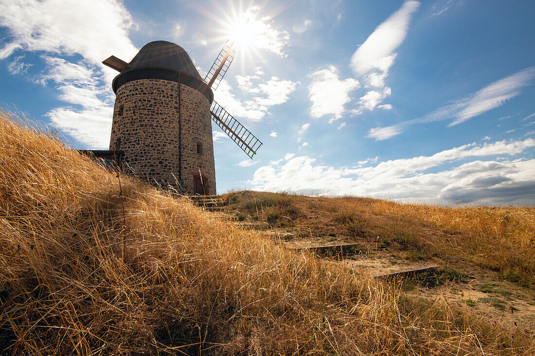 The windmill at Warnstedt in the Harz Mountains, Germany