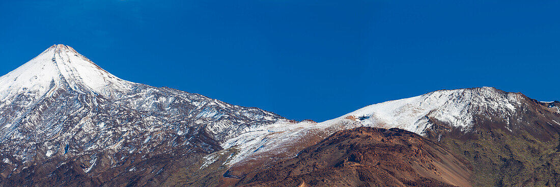 Pico del Teide, 3715m und Pico Viejo, 3135m, Nationalpark Teide, Teneriffa, Kanarische Inseln, Spanien, Europa