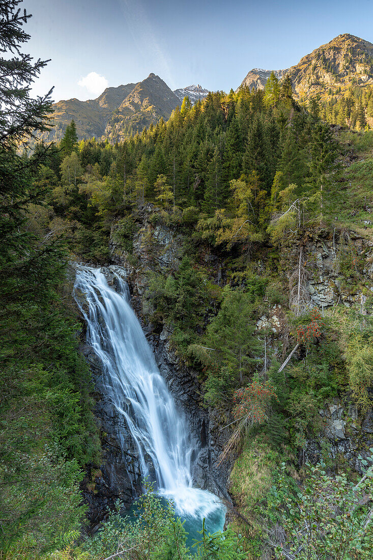 Wasserfall Hölle, Brenner, Südtirol, Pflerschtal, Italien.