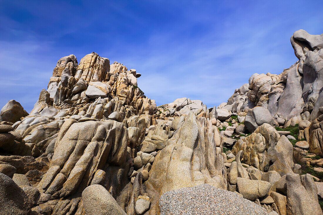 Rock formation at Capo Testa, Sardinia, Italy