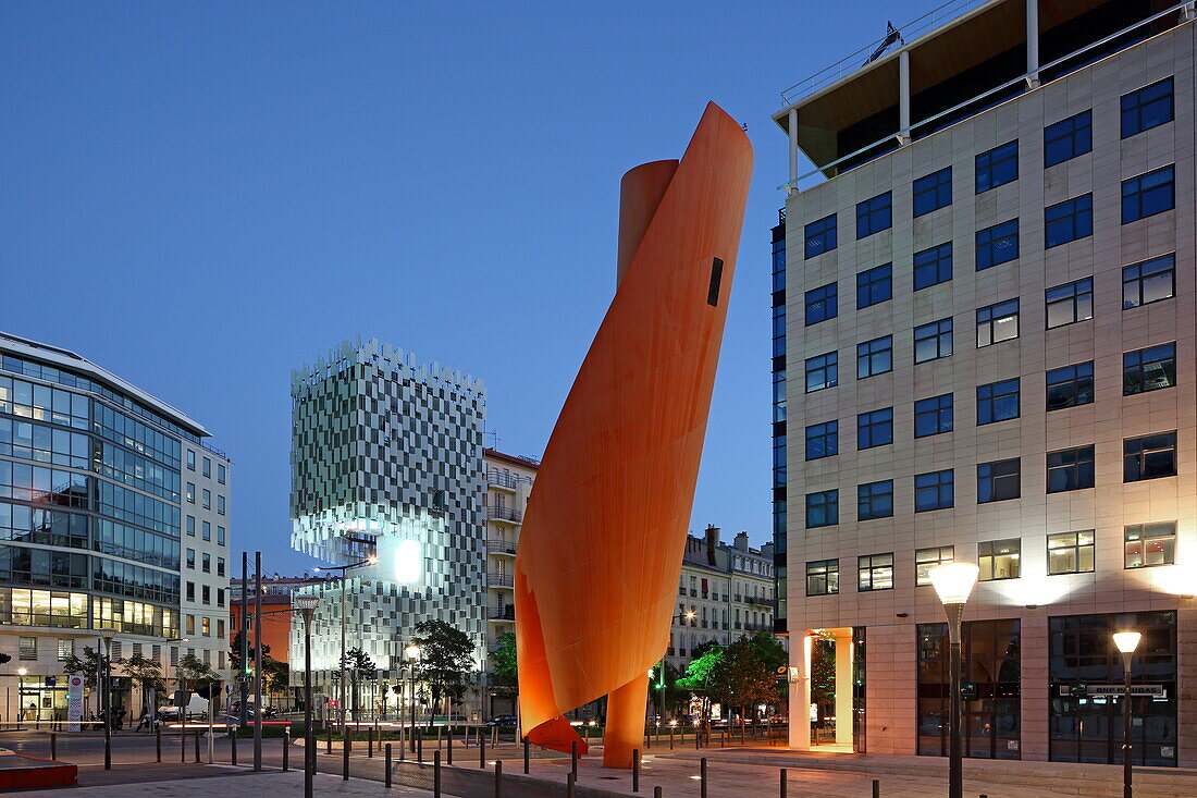 "Second nature" eine Installation von Miguel Chevalier, und FRAC (Funds Regional d'Art Contemporain), Place d'Arvieux, Marseille, Bouches-du-Rhone, Provence-Alpes-Cote d'Azur, Frankreich