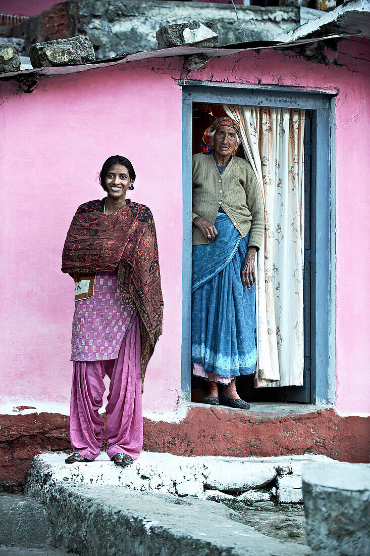 Dorfbewohner, Joshimath, Uttarakhand, Indien