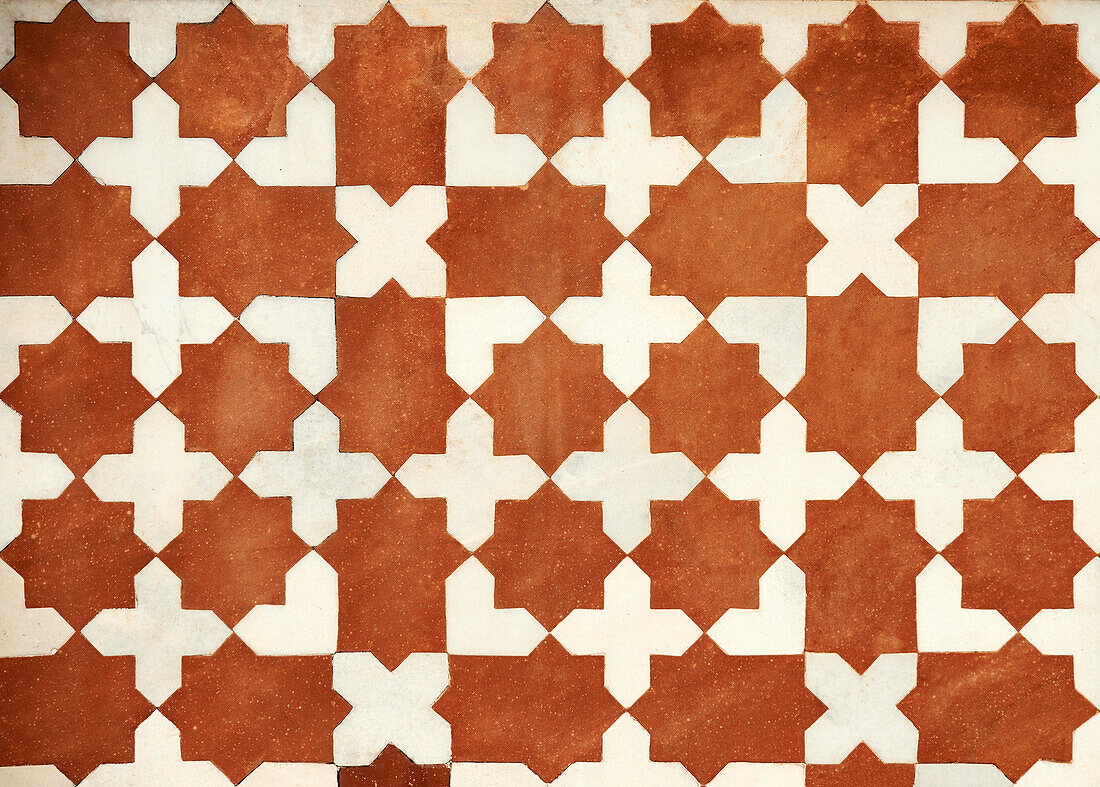 Geometric patterns, Akbar's tomb, Sikandra, India