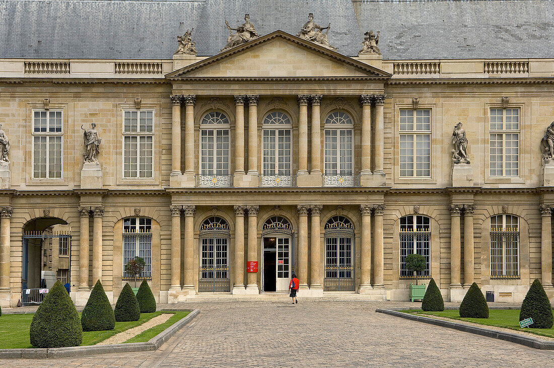 Gebäude des Nationalarchivs, Marais, Paris, Frankreich