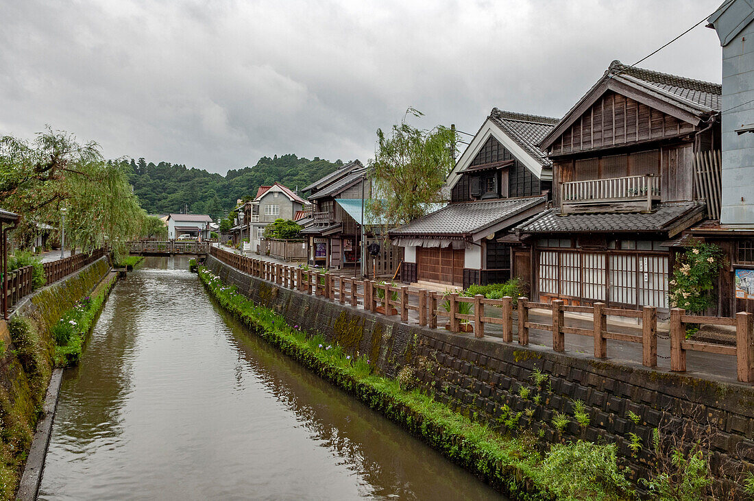 Sawara canal and old street, Japan