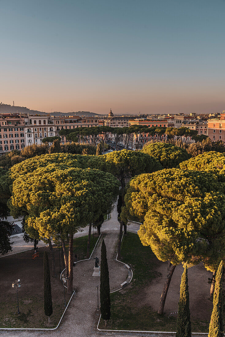 View from Castel Sant'Angelo, UNESCO World Heritage Site, Rome, Lazio, Italy, Europe