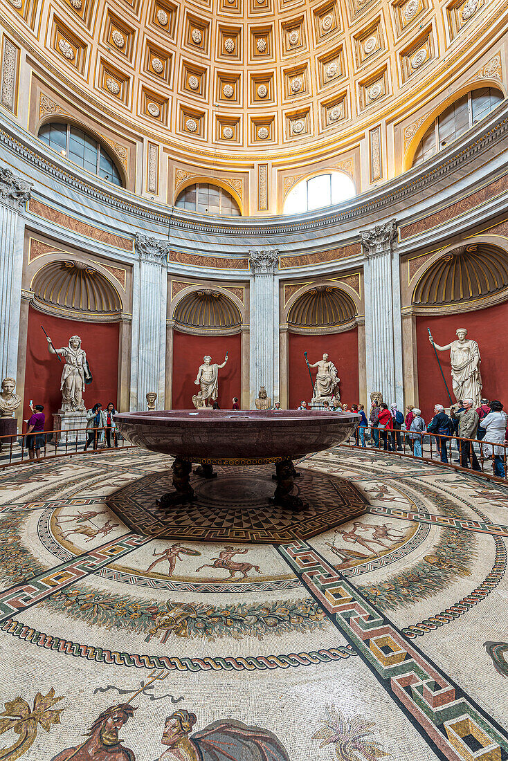 Runde Halle, Vatikanisches Museum, Rom, Latium, Italien, Europa
