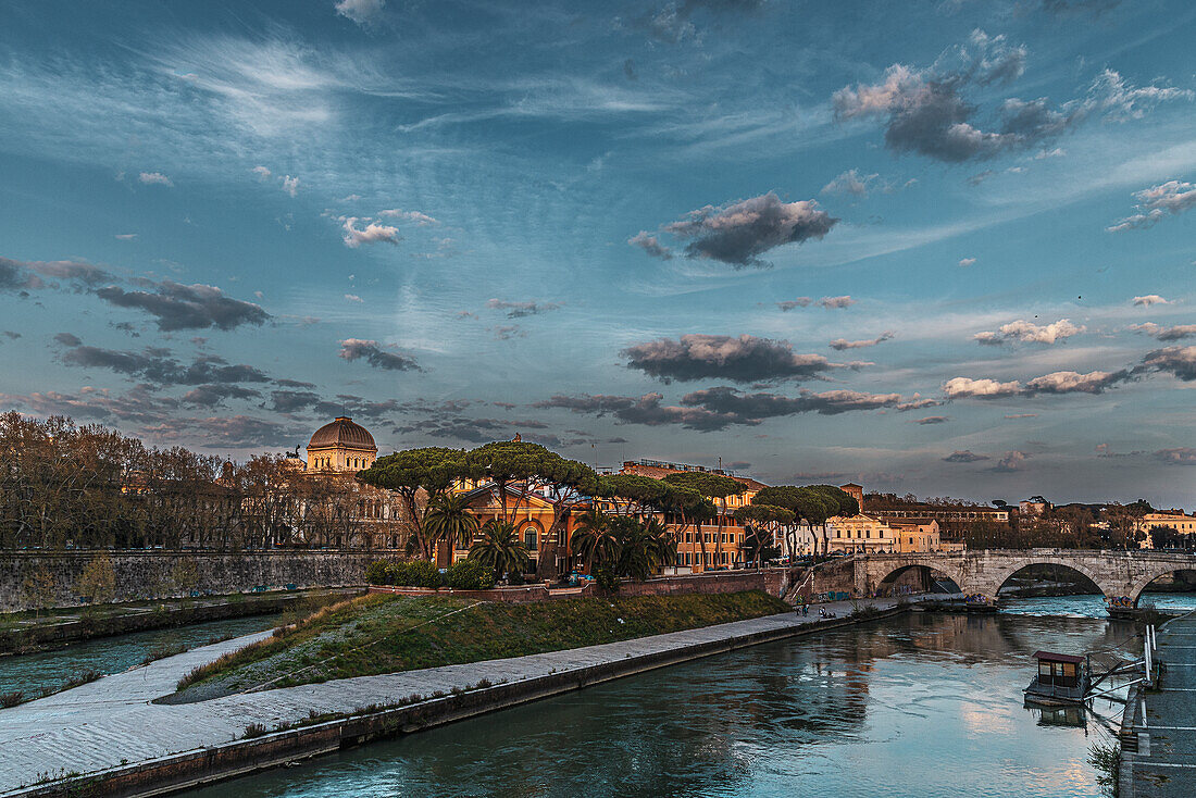 Brücke Ponte Sisto, Rom, Latium, Italien, Europa